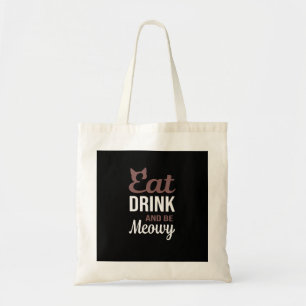 Bolsa Tote Coma Beba E Seja Meowy Estilo Criativo