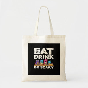 Bolsa Tote Coma Beba Seja Assustador Monstro Halloween Criati