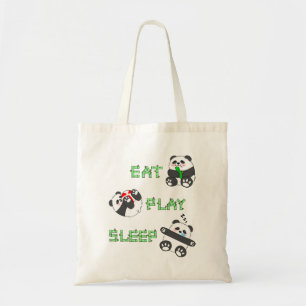 Bolsa Tote Coma Dormir Bela Bebê Panda Confortável