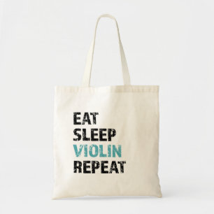Bolsa Tote Coma, durma, violino, repita