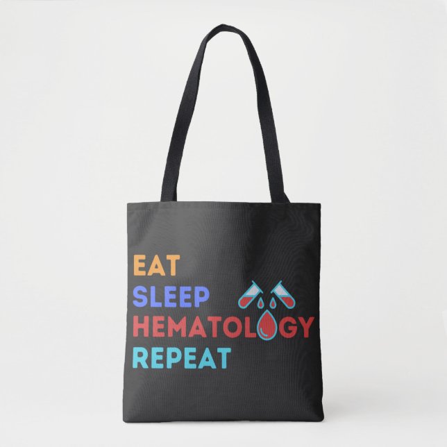 Bolsa Tote COMA HEMATOLOGIA REPITA - #lablife (Frente)