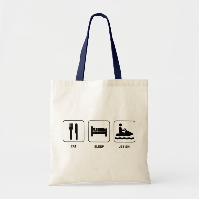 Bolsa Tote Coma o esqui do jato do sono (Frente)
