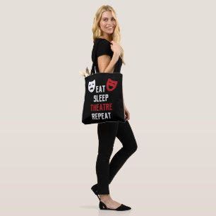 Bolsa Tote Coma o teatro do sono Repetir Presente Musical