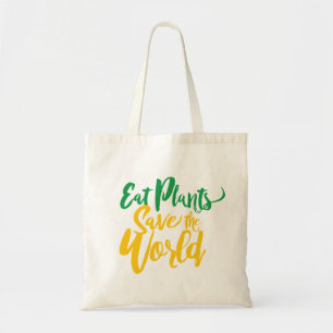 Bolsa Tote Coma plantas salva o mundo