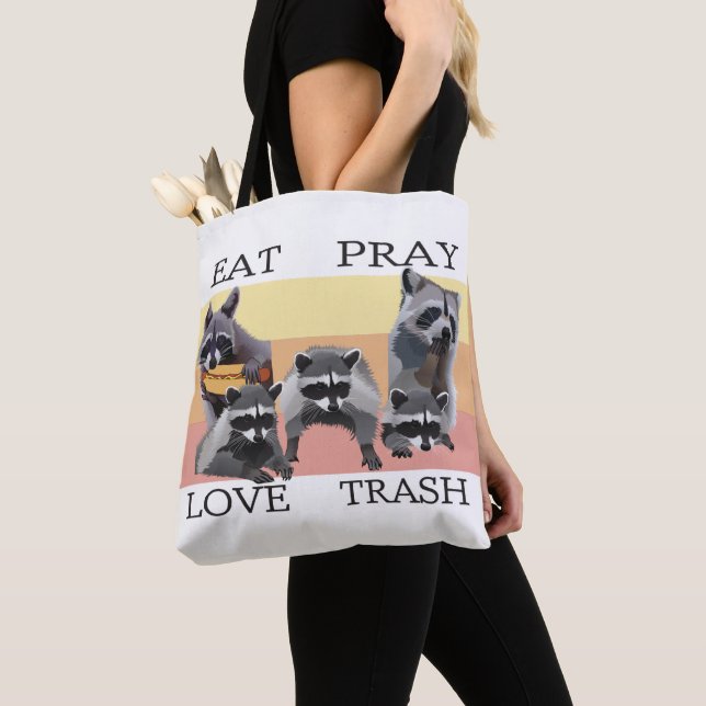 BOLSA TOTE COMA REZAR AMOR TRASH (Close Up)