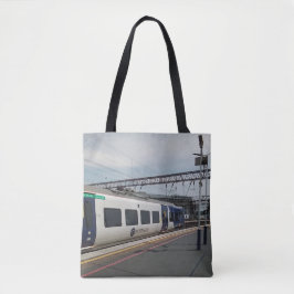 Bolsa Tote Comboio azul e branco