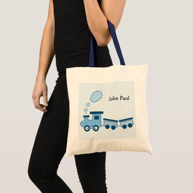Bolsa Tote Comboio Blue Choo (Frente (produto))