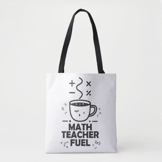 Bolsa Tote Combustível para Professor de Matemática (Frente)