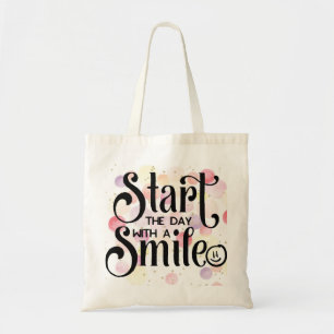 Bolsa Tote Comece o dia com um sorriso