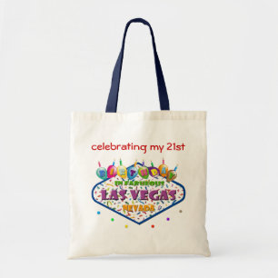 Bolsa Tote comemorando meu aniversário de 21 anos na sacola