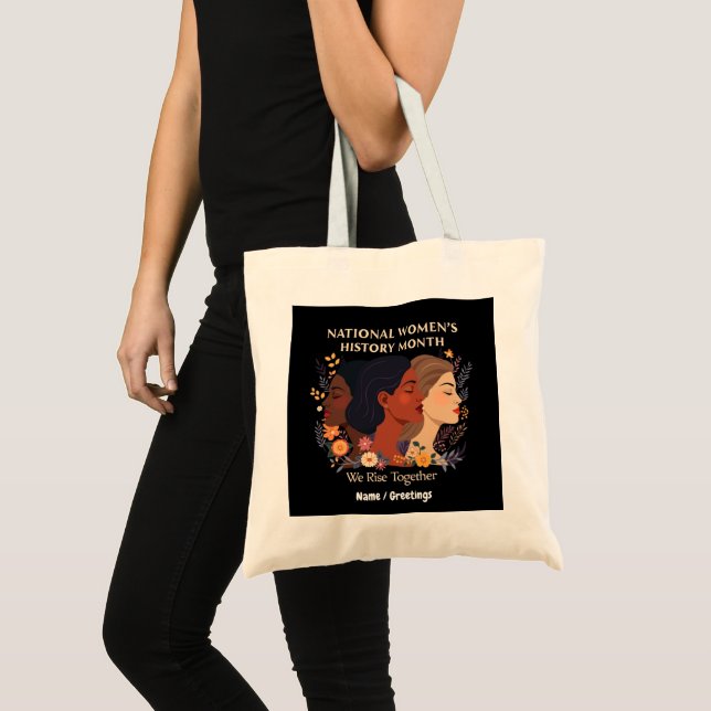 Bolsa Tote Comemorando o Mês da História das Mulheres (Frente (produto))