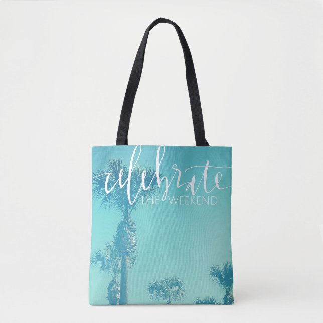 Bolsa Tote Comemore o fim de semana (Frente)