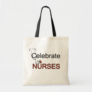 Bolsa Tote Comemore t-shirt e presentes das enfermeiras