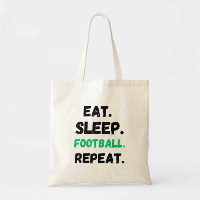 Bolsa Tote Comer Dormir Futebol Repetir Fofo Comer Dormir Fut (Frente)