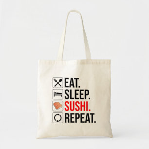 Bolsa Tote Comer. Dormir. Sushi. Repetir