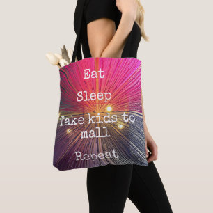 Bolsa Tote Comer Roxo Rosa Quente Dormindo Levar Crianças A R