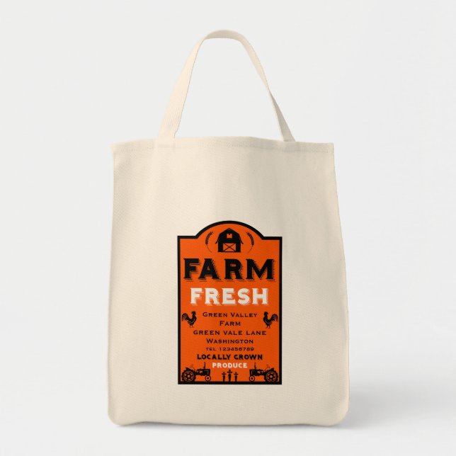 Bolsa Tote Comercialização de Produtos Agrícolas Locais (Frente)