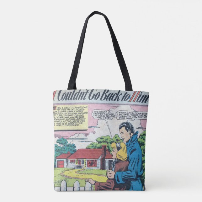 Bolsa Tote Comic Romântico 1950 (Verso)