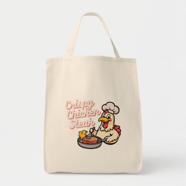 Bolsa Tote Comida de Cartoon Cute de Chicken Crispy Kawaii (Frente)