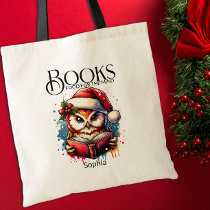 Bolsa Tote Comida De Livros Para O Lover Do Livro Da Mente