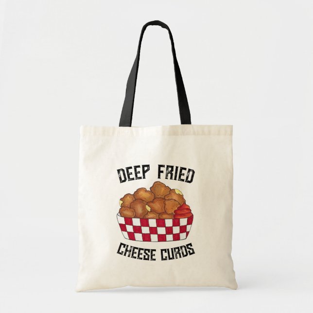 Bolsa Tote Comida de Minnesota em Wisconsin, "Deep Fried Chee (Frente)