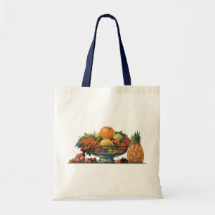 Bolsa Tote Comida de vinheta, Fruta ordenada em uma tigela