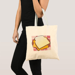 Bolsa Tote Comida divertida de sanduíche de queijo delicioso