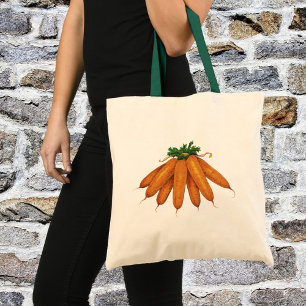 Bolsa Tote Comida do vintage, grupo de vegetais orgânicos da
