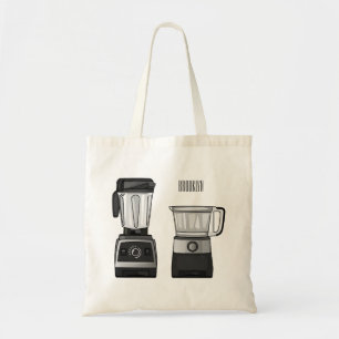 Bolsa Tote Comida e ilustração do desenho do blender