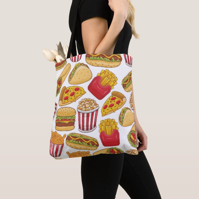 Bolsa Tote Comida Rápida   (Close Up)