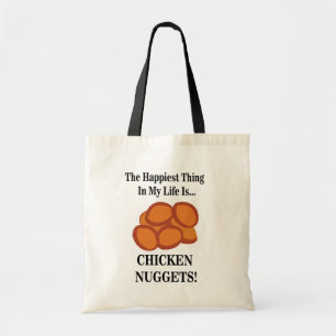 Bolsa Tote Comida rápida de nugget de frango engraçada
