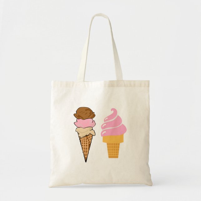 Bolsa Tote Comida, sobremesa, sorvete (Frente)