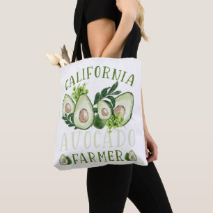 Bolsa Tote comida vegana e amante de abacate
