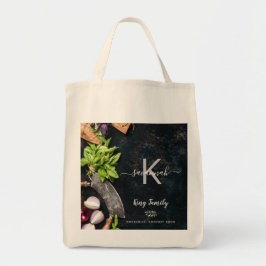 Bolsa Tote Comida vegetariana rústica de compro vegetariano
