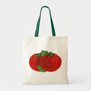Bolsa Tote Comidas, Tomate De Herança De Estopa Orgânica, Ver