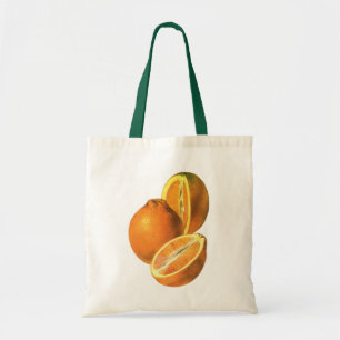 Bolsa Tote Comidas Vintage, Laranjas frescas e orgânicas Frut