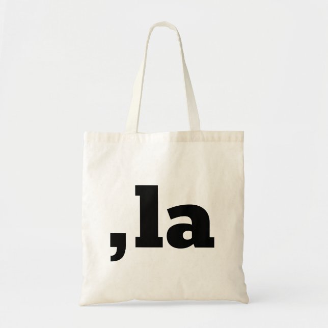 Bolsa Tote Comma La Kamala Harris - design de texto personali (Frente)