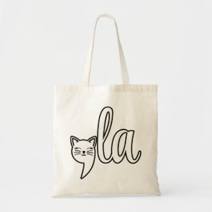 Bolsa Tote Comma La Kamala Harris - mãe de gato para Kamala