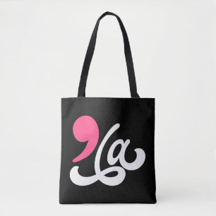 Bolsa Tote Comma La Madam Presidente Kamala Harris 2024 rosa