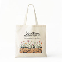 Como flores silvestres Tote Bag