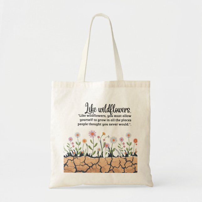 Bolsa Tote Como flores silvestres Tote Bag (Frente)