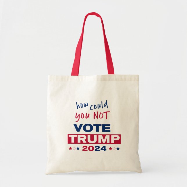 Bolsa Tote Como não pôde votar no TRUMP 2024 (Frente)