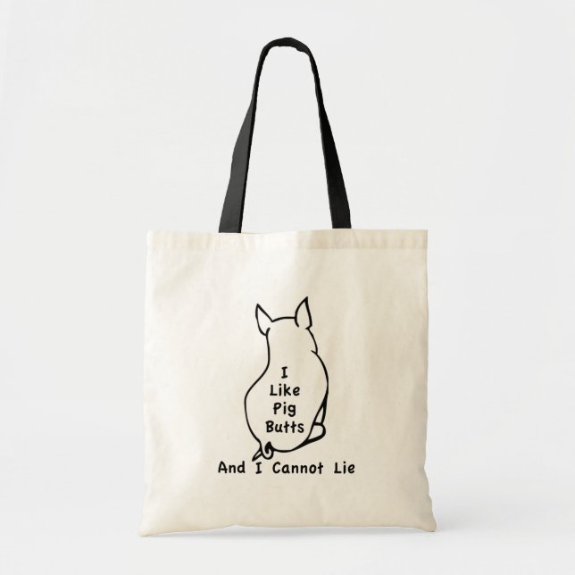 Bolsa Tote Como o porco termina a sacola (Frente)