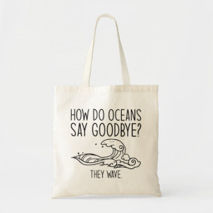 Bolsa Tote Como os oceanos dizem adeus