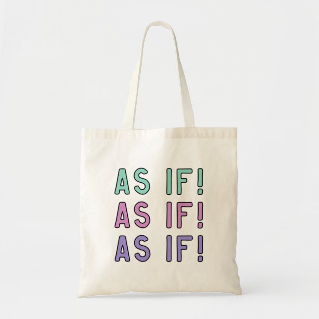 Bolsa Tote Como Se! Pastel multicolor (Frente)