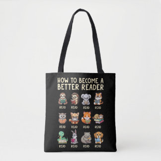 Bolsa Tote Como se Tornar um Leitor Melhor Livro Animais Engr