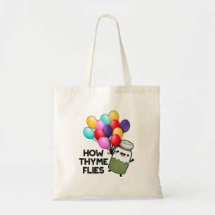 Bolsa Tote Como Thyme Voa Engraçado Herb Pun