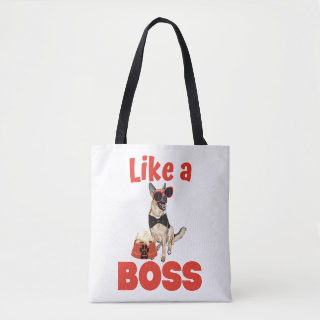 Bolsa Tote Como Um German shepherd Chefe (Frente)