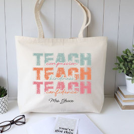 Bolsa Tote Compaixão do Ensino, professor personalizado