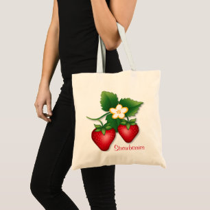 Bolsa Tote Companheiro de Mercado Strawberry